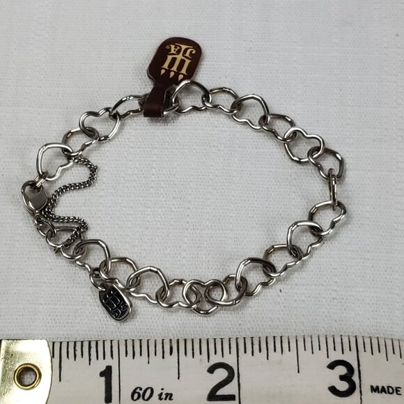 Adorable James Avery NWT Sz Large Womens Heart Charm Bracelet - Picture 8 of 8